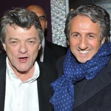 Jean Louis Borloo et Richard Anconina pendant la soirée de clôture du Festival 2 Cinéma de Valenciennes le 24 mars 2013.