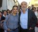 Gérard Jugnot et sa compagne Saïda Jawad le 26 août 2012 à Angoulême