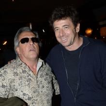 Gilbert Montagné et Patrick Bruel lors de la dernière soirée Chabada au restaurant La Plage à Paris le jeudi 25 avril 2013