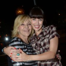 Nicoletta et Nolwenn Leroy lors de la dernière soirée Chabada au restaurant La Plage à Paris le jeudi 25 avril 2013