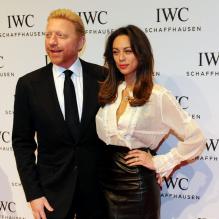 Boris Becker et sa femme Lilly à Genève le 22 janvier 2013