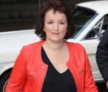Anne Roumanoff arrive à l'enregistrement de l'émission Champs-Élysées au Studio Gabriel à Paris le 3 mai 2013. L'émission sera diffusée sur France 2 à 20h45 le 11 mai prochain.