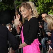 Adriana Karembeu lors de l'enregistrement de l'émission Champs-Élysées au Studio Gabriel à Paris le 3 mai 2013. L'émission sera diffusée sur France 2 à 20h45 le 11 mai prochain.