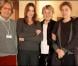 Marisa Bruni-Tedeschi et ses filles Valeria Bruni-Tedeschi et la chanteuse Carla Bruni, à Venise, le 3 novembre 2009.