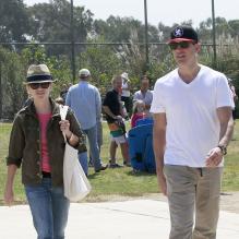 Reese Witherspoon et son mari Jim Toth à Brentwood, le 18 mai 2013.