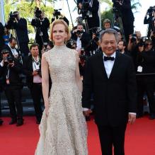 Nicole Kidman et Ang Lee - Montée des marches du film "Nebraska", présenté en compétition, lors du 66e Festival de Cannes, le 23 mai 2013.