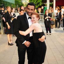 Jessica Chastain, Riccardo Tisci à la soirée des CFDA Fashion Awards à New York, le 2 juin 2013.