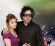 Tim Burton et sa compagne Helena Bonham-Carter lors de la projection des Noces funèbres le 26 septembre 2005 à Paris