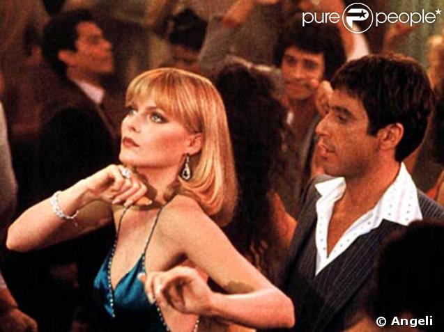 Michelle Pfeiffer et Al Pacino dans Scarface en 1983