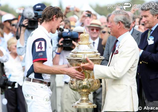 Le Prince Charles au match de polo Angleterre-Australie