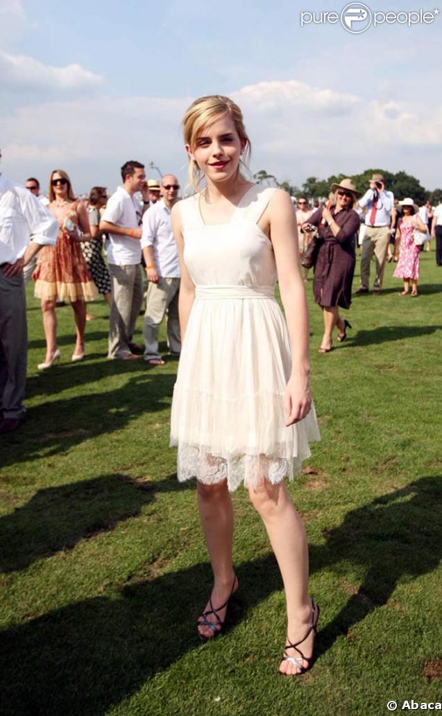 Emma Watson au match de polo Angleterre-Australie