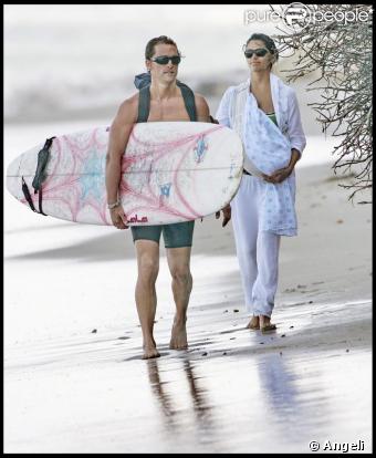 MAtthew McConaughey et Camilla Alves avec leur petit Levi