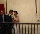 Rachida Dati en visite à la prison de Saint-Paul à Lyon, le 28/07/08