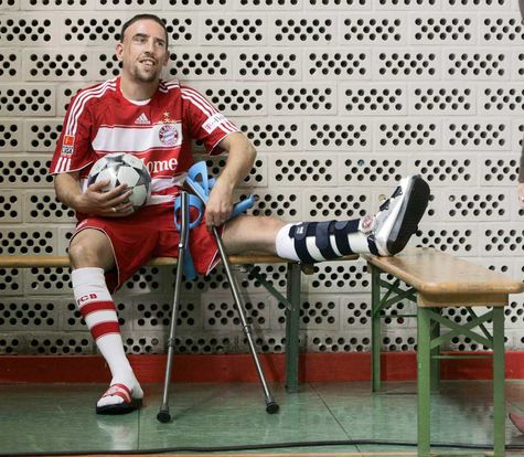 Franck Ribéry est indisponible pour encore plusieurs semaines