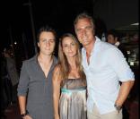 David Ginola, sa femme Coralie et leur fils