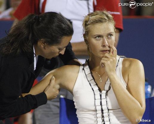 Maria Sharapova en plein effort