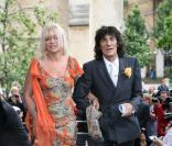 Ronnie Wood et sa femme Jo au mariage de leur fille Leah en Juin 2008