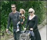 Gwen Stefani avec son mari Gavin Rossdale et leur garcon Kingston James McGregor