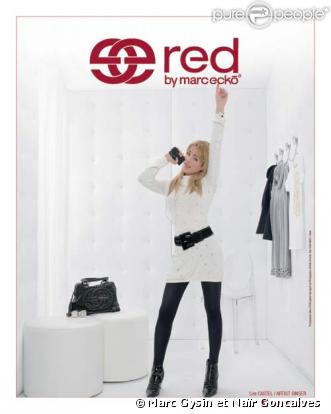 Léa Castel pose pour Red by Marc Ecko