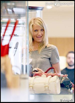 Cameron Diaz en plein shopping