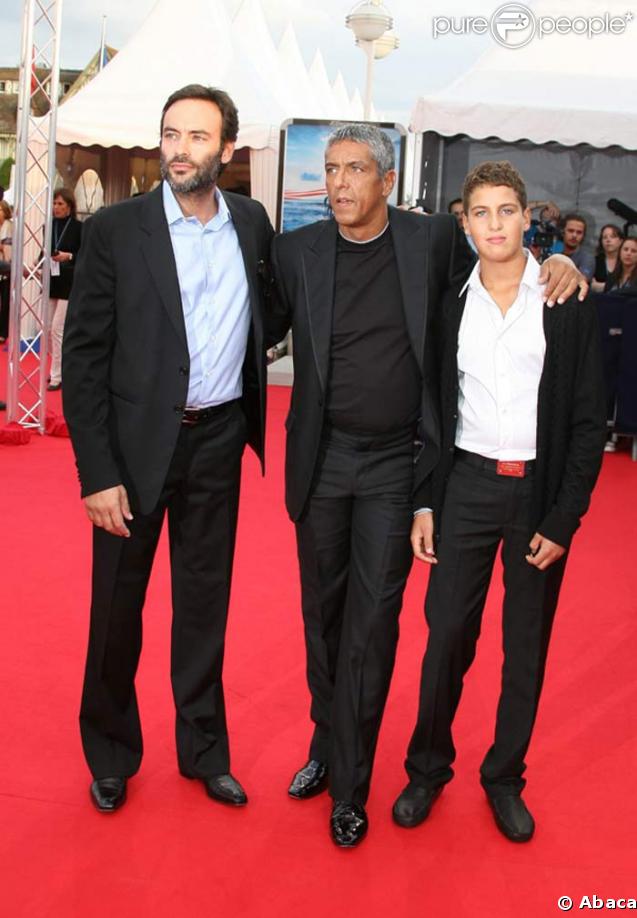 Anthony Delon, Samy Naceri et son fils Julian