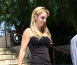 Britney Spears sortant du studio de danse, le 16/09/08 à Los Angeles