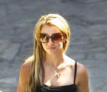 Britney Spears sortant du studio de danse, le 16/09/08 à Los Angeles