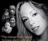 Mariah Carey sur l'affiche de From Hunger To Hope 