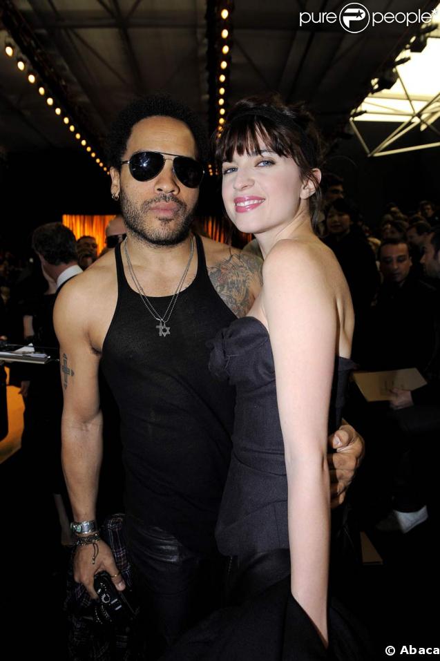 Le défilé Louis Vuitton : Lenny Kravitz et Cécile Cassel