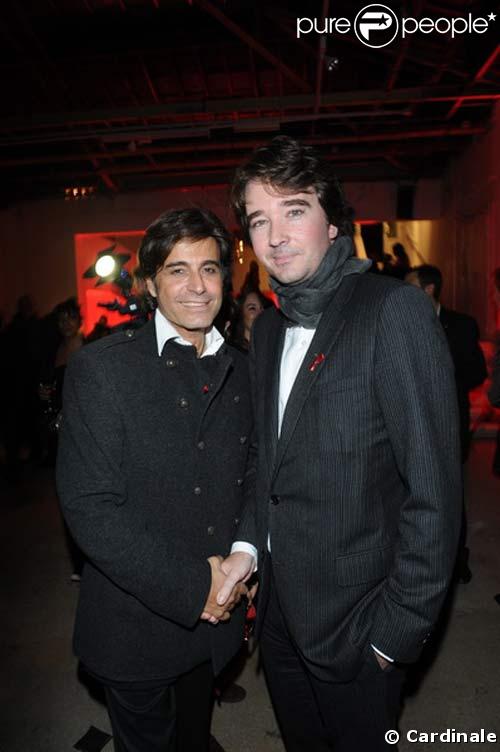 Alexandre Zouari et Antoine Arnault à la soirée anniversaire de HOM, le 7/10/08