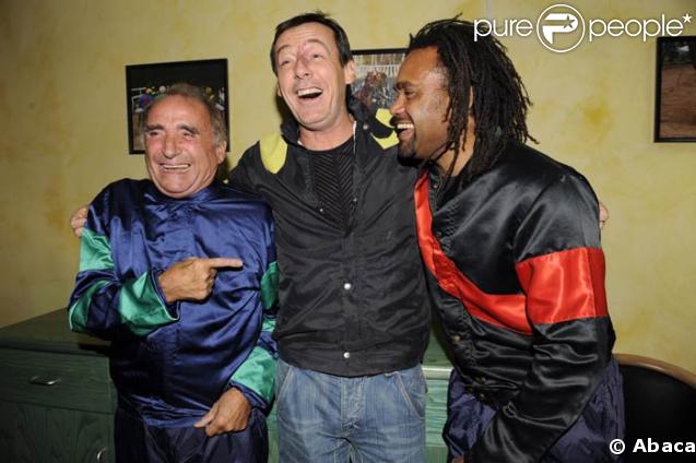 Claude Brasseur, Jean-Luc Reichmann et Christian Karembeu au Festival Epona, Cabourg, le 11/10/08
