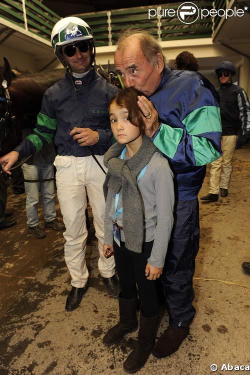 Claude Brasseur et sa petite-fille Jeanne au Festival Epona, Cabourg, le 11/10/08