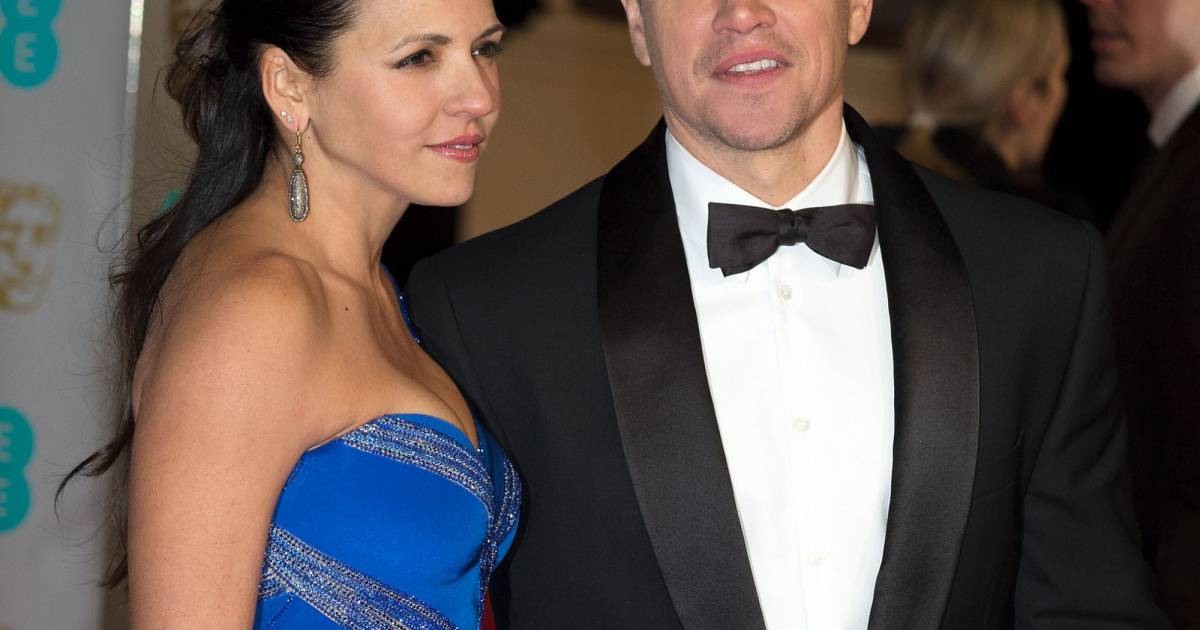Matt Damon et sa femme Luciana Barroso 69e cérémonie des British
