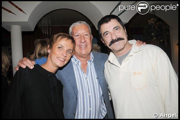 Stéphane Collaro, sa compagne Stéphanie et Jean-Marie Bigard