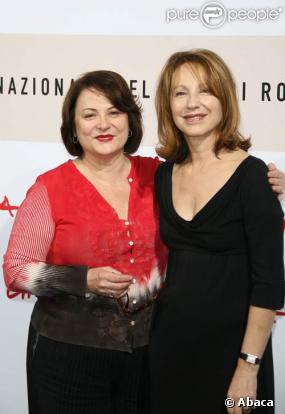 Nathalie Baye et Josiane Balasko au Festival du Film de Rome, le 25/10/08