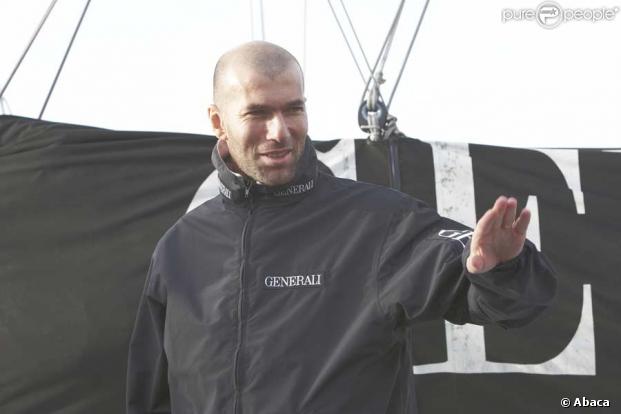 Zinedine Zidane aux Sables d'Olonne à la veille du départ du Vendée Globe