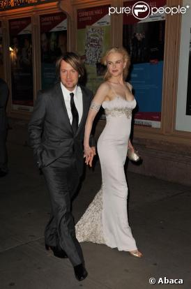 Nicole Kidman avec son mari Keith Urban