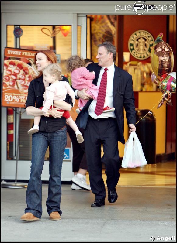 Marcia Cross, son mari, et ses deux jumelles