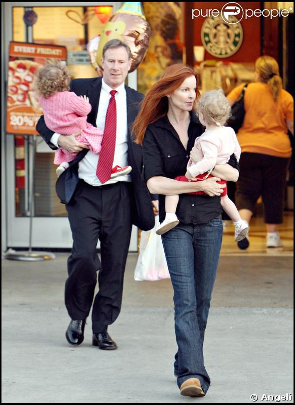 Marcia Cross, son mari, et ses deux jumelles