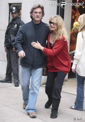 Kurt Russell et sa femme Goldie Hawn