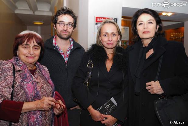 Agnès Varda, Rosalie Varda-Demy, Anouk Aimée et Mathieu Demy