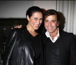 Jasmine Starck et ALexandre Zouari à la soirée en l'honneur de Starck chez Bon, le 20/11/08