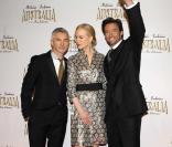 Nicole Kidman, Baz Luhrmann et Hugh Jackman