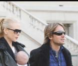 Nicole Kidman et Keith Urban à Paris avec Sunday Rose, le 2/12/08