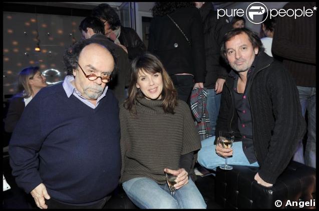 Jean-Michel Ribes, Serena Reinaldi et Christophe Alevêque au Murano après le show de Michael Gregorio