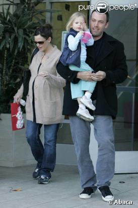 Ben Affleck avec Jennifer Garner et leur fille Violet