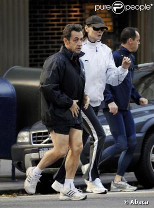 Nicolas Sarkozy et Carla Bruni en plein jogging à New York