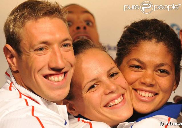 Alain Bernard, Laure Manaudou, Coralie Balmy