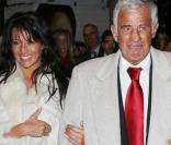 Jean-Paul Belmondo et Barbara Gandolfi à la première d' Un homme et son chien  au Gaumont Marignan