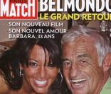 Belmondo en couverture de Paris Match avec sa compagne